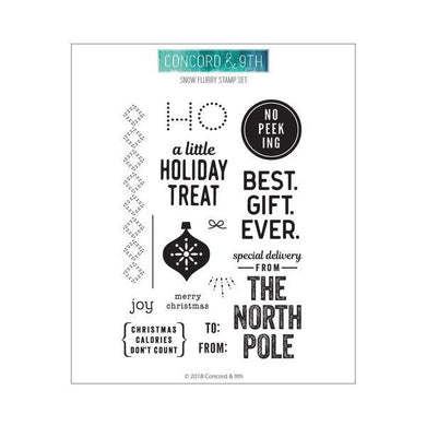 Concord and 9th - Christmas - Clear Photopolymer Stamps - Holiday Cheer Tags - Design Creative Bling