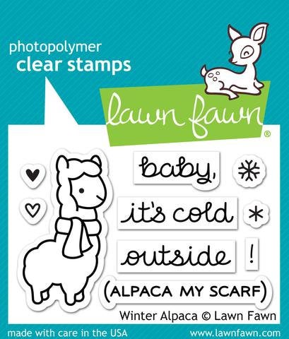 LawnFawn-Winter Alpaca-Clear Stamp