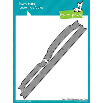 Lawn Fawn - Lawn Cuts - Dies - Fancy Folded Banners - Design Creative Bling