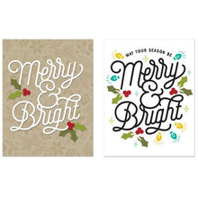 Load image into Gallery viewer, Concord and 9th - Christmas - Dies - Merry and Bright - Design Creative Bling
