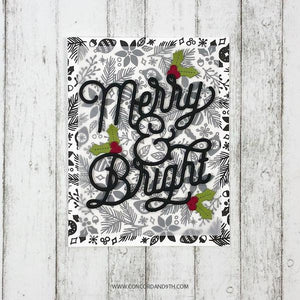 Concord and 9th - Christmas - Dies - Merry and Bright - Design Creative Bling