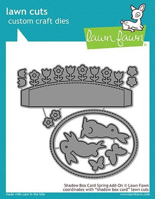 Lawn Fawn-Lawn Cuts-Shadow Box Card Spring Add-on - Design Creative Bling