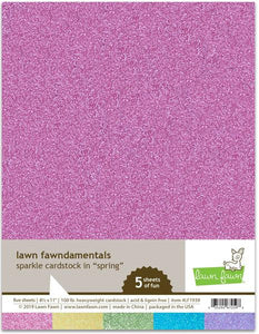Lawn Fawn-Sparkle Cardstock- Spring