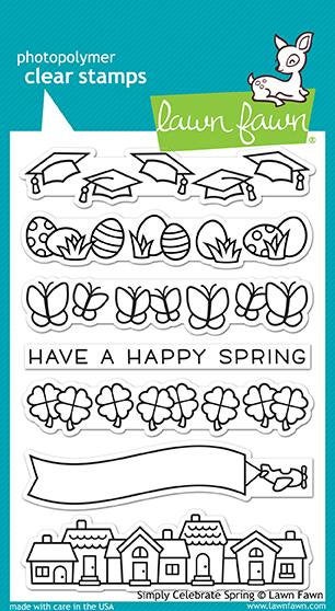 Lawn Fawn-Clear Acrylic Stamp-Simply Celebrate Spring - Design Creative Bling