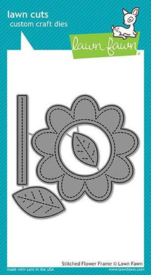 Lawn Fawn-Lawn Cuts-Stitched Flower Frame - Design Creative Bling