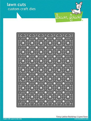 Lawn Fawn-Lawn Cuts-Fancy Lattice Backdrop - Design Creative Bling