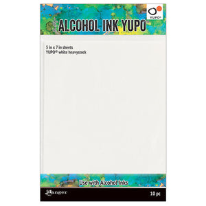 Ranger Ink - Tim Holtz - Alcohol Ink Yupo Paper - 5 x 7 - 10 Pack - Design Creative Bling