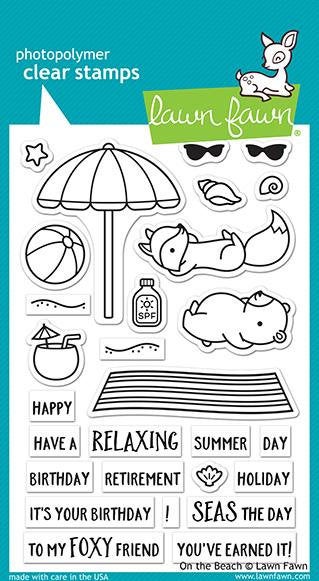 Lawn Fawn-on the beach- Clear Stamp set