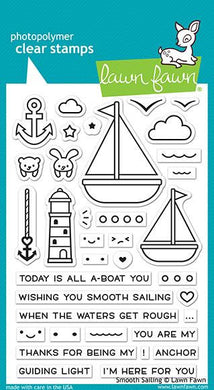 Lawn Fawn-smooth sailing-Clear Stamp Set - Design Creative Bling