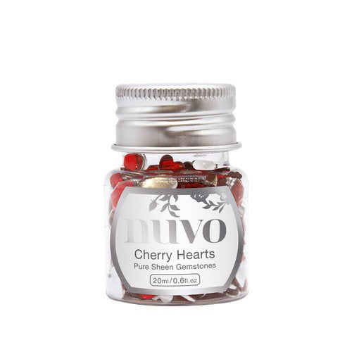 Nuvo - Pure Sheen Gemstones - Cherry Hearts - Design Creative Bling