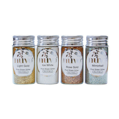 Nuvo - Pure Sheen Glitter - Golden Years - 4 Pack - Design Creative Bling