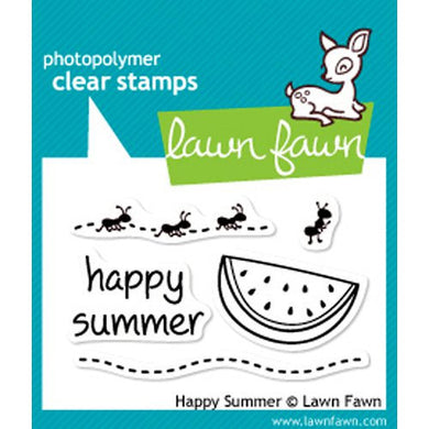 Lawn Fawn - Clear Photopolymer Stamps - Happy Summer - Design Creative Bling