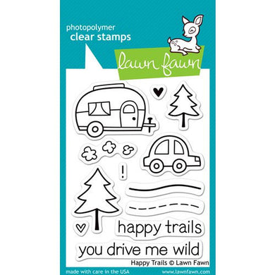 Lawn Fawn - Clear Photopolymer Stamps - Happy Trails - Design Creative Bling