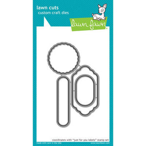 Lawn Fawn - Lawn Cuts - Dies - Just for You Labels - Design Creative Bling