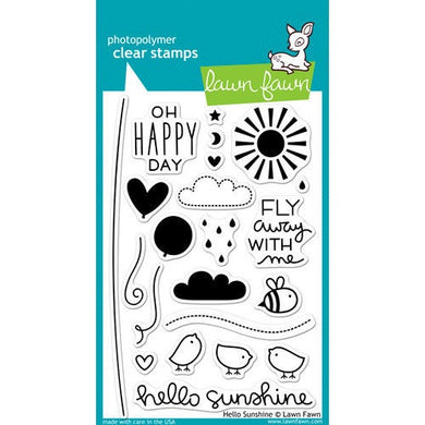 Lawn Fawn - Hello Sunshine Collection - Clear Photopolymer Stamps - Design Creative Bling