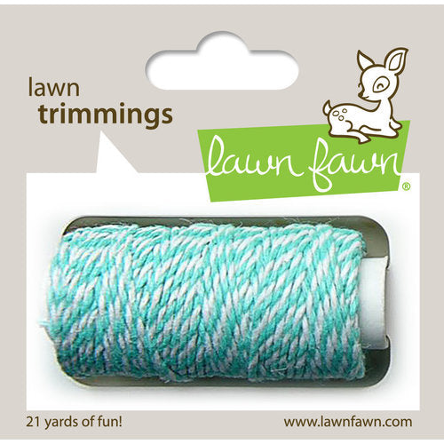Lawn Fawn - Lawn Trimmings - Bakers Twine Spool - Aquamarine Cord - Design Creative Bling