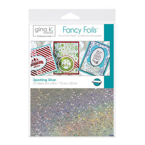 Therm O Web - Fancy Foils - 6 x 8 - Sparkling Silver - Design Creative Bling