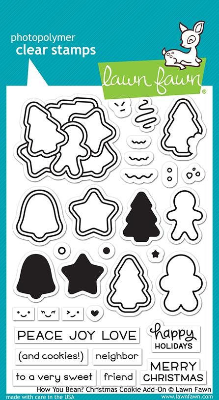 Lawn Fawn-How You Bean?- Christmas Cookie Add-on-Clear Stamp Set