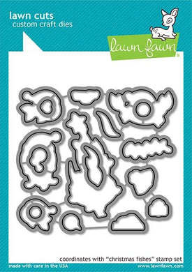 Lawn Fawn-Christmas Fishes-Lawn Cuts - Design Creative Bling