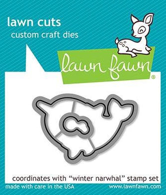 Lawn Fawn-Winter Narwhal-Lawn Cuts - Design Creative Bling