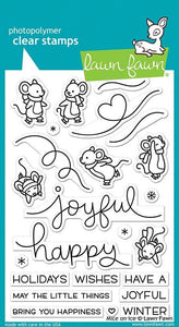 Lawn Fawn-Mice On Ice-Clear Stamp Set - Design Creative Bling