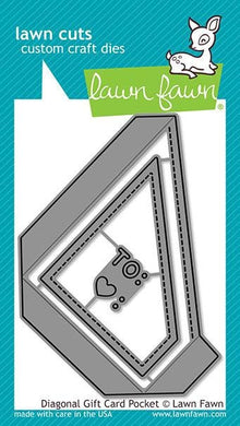 Lawn Fawn-Diagonal Gift Card Pocket-Lawn Cuts - Design Creative Bling