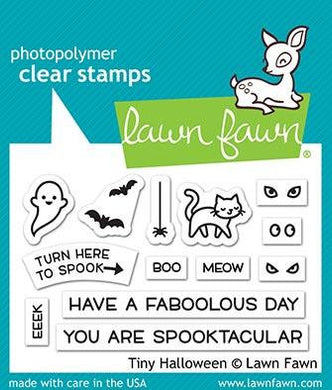 Lawn fawn-Tiny Halloween-Clear Stamp Set - Design Creative Bling