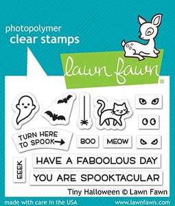 Lawn fawn-Tiny Halloween-Clear Stamp Set - Design Creative Bling