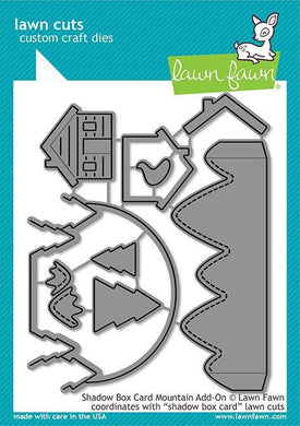 Lawn Fawn-Shadow Box Mountain Add-on-Lawn Cuts - Design Creative Bling