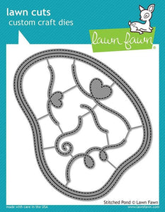 Lawn Fawn-Stitched Pond-Lawn Cuts - Design Creative Bling