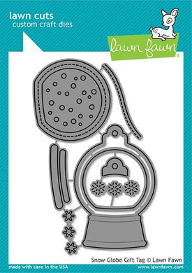 Lawn Fawn-Snow Globe Gift Tag-Lawn Cuts - Design Creative Bling