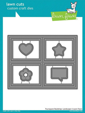 Lawn Fawn-FourSquare Backdrop Landscape-Lawn Cuts - Design Creative Bling