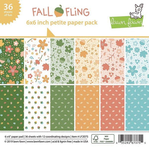 Lawn Fawn-Fall Fling Petite Paper Pack-6x6 - Design Creative Bling
