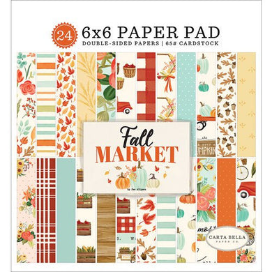 Carta Bella Paper - Fall Market Collection - 6 x 6 Paper Pad - Design Creative Bling