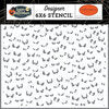 Carta Bella Paper - Happy Halloween Collection - 6 x 6 Stencil - Spooky Eyes - Design Creative Bling