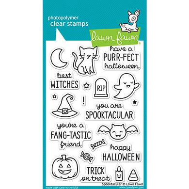 Lawn Fawn - Halloween - Clear Photopolymer Stamps - Spooktacular - Design Creative Bling