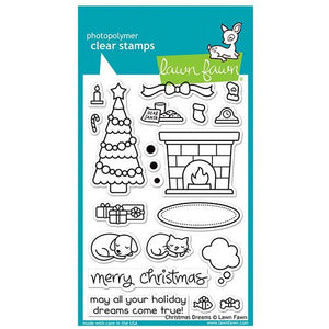 Lawn Fawn - Clear Photopolymer Stamps - Christmas Dreams - Design Creative Bling