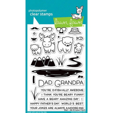 Lawn Fawn - Clear Photopolymer Stamps - Dad and Me - Design Creative Bling