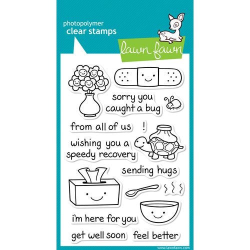 Lawn Fawn - Clear Photopolymer Stamps - On the Mend - Design Creative Bling