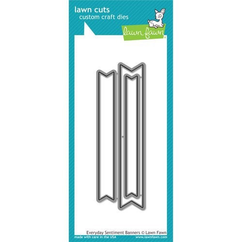 Lawn Fawn - Lawn Cuts - Dies - Everyday Sentiment Banners - Design Creative Bling