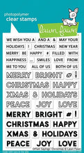 Carica l&#39;immagine nel visualizzatore di Gallery, Lawn Fawn-Offset Sayings-Christmas-Clear Stamp set
