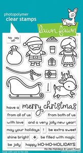 Lawn fawn-Ho-Ho-Holiday-Clear Stamp Set - Design Creative Bling
