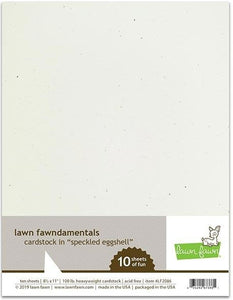 Lawn Fawn-Speckled Eggshell Cardstock-8.5x11