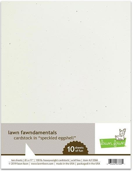 Lawn Fawn-Speckled Eggshell Cardstock-8.5x11 - Design Creative Bling