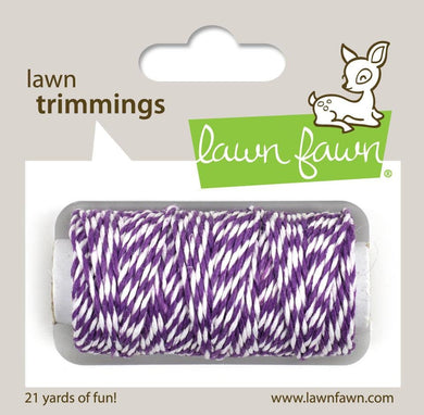 Lawn Fawn - Lawn Trimmings - Bakers Twine Spool - Eggplant Cord - Design Creative Bling