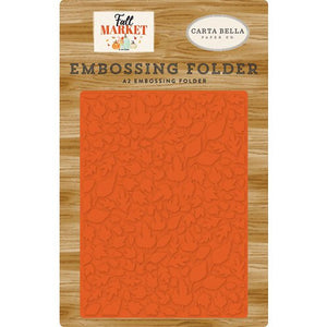 Carta Bella Paper - Fall Market Collection - Embossing Folder - Welcome Autumn