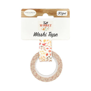 Carta Bella Paper - Fall Market Collection - Decorative Tape - Whisking Leaves - Design Creative Bling