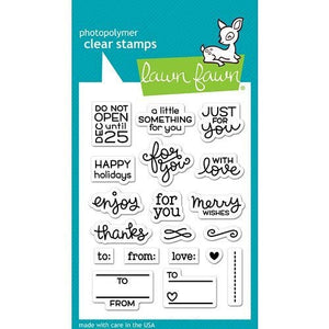 Lawn Fawn - Clear Photopolymer Stamps - Tiny Tag Sayings