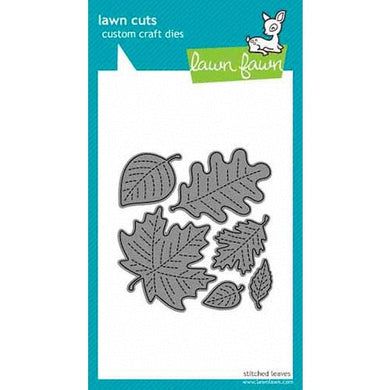 Lawn Fawn - Lawn Cuts - Dies - Small Stitched Leaves - Design Creative Bling