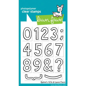Lawn Fawn - Clear Photopolymer Stamps - Quinn's 123s